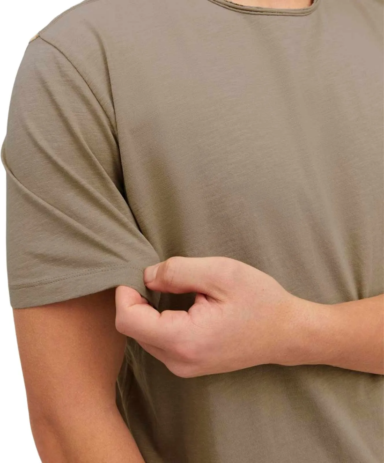 Herren Shirt Basher Tee von Jack & Jones in Crockery