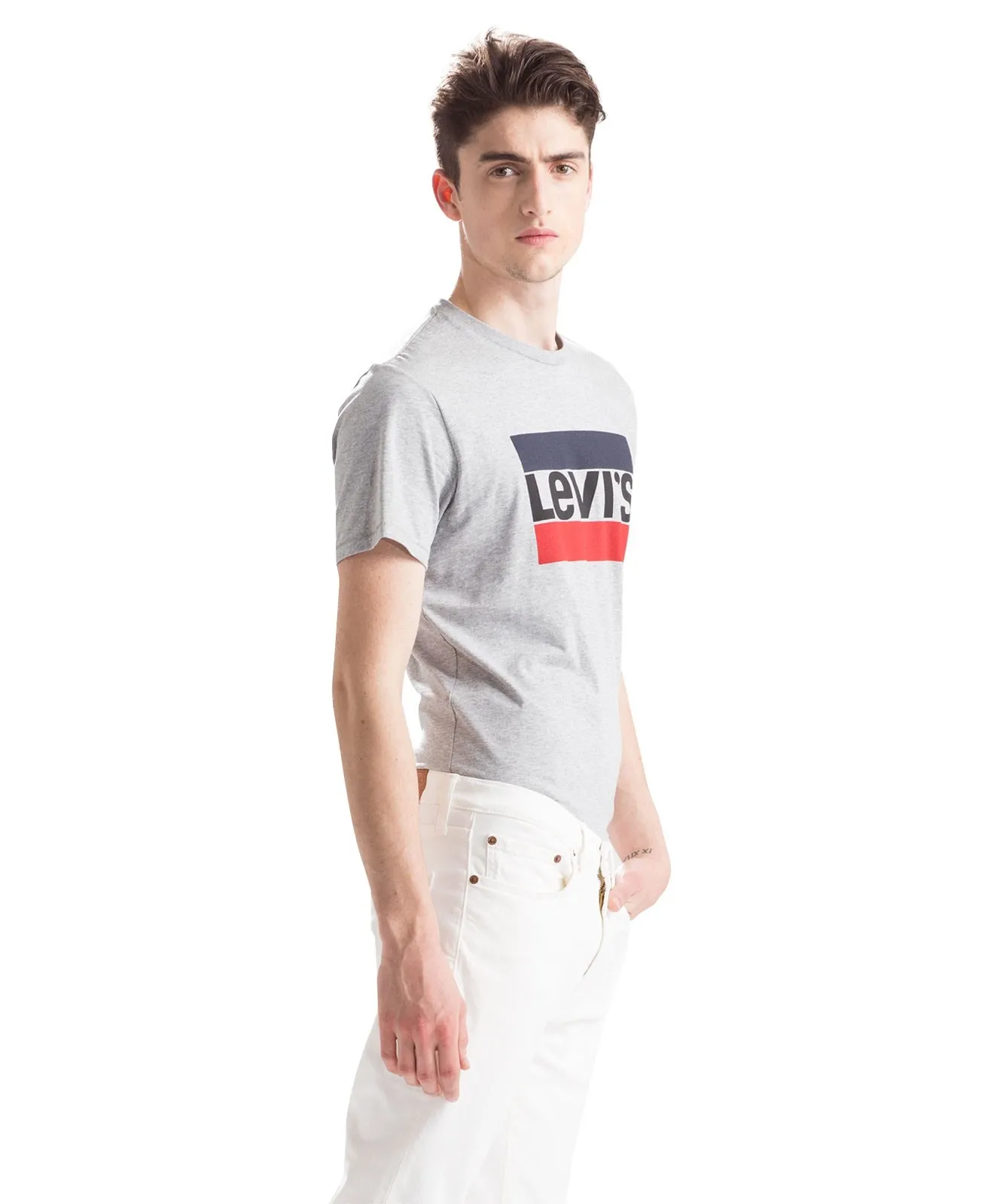 Herren Shirt Sportswear Logo Tee von Levis in Grey Heather