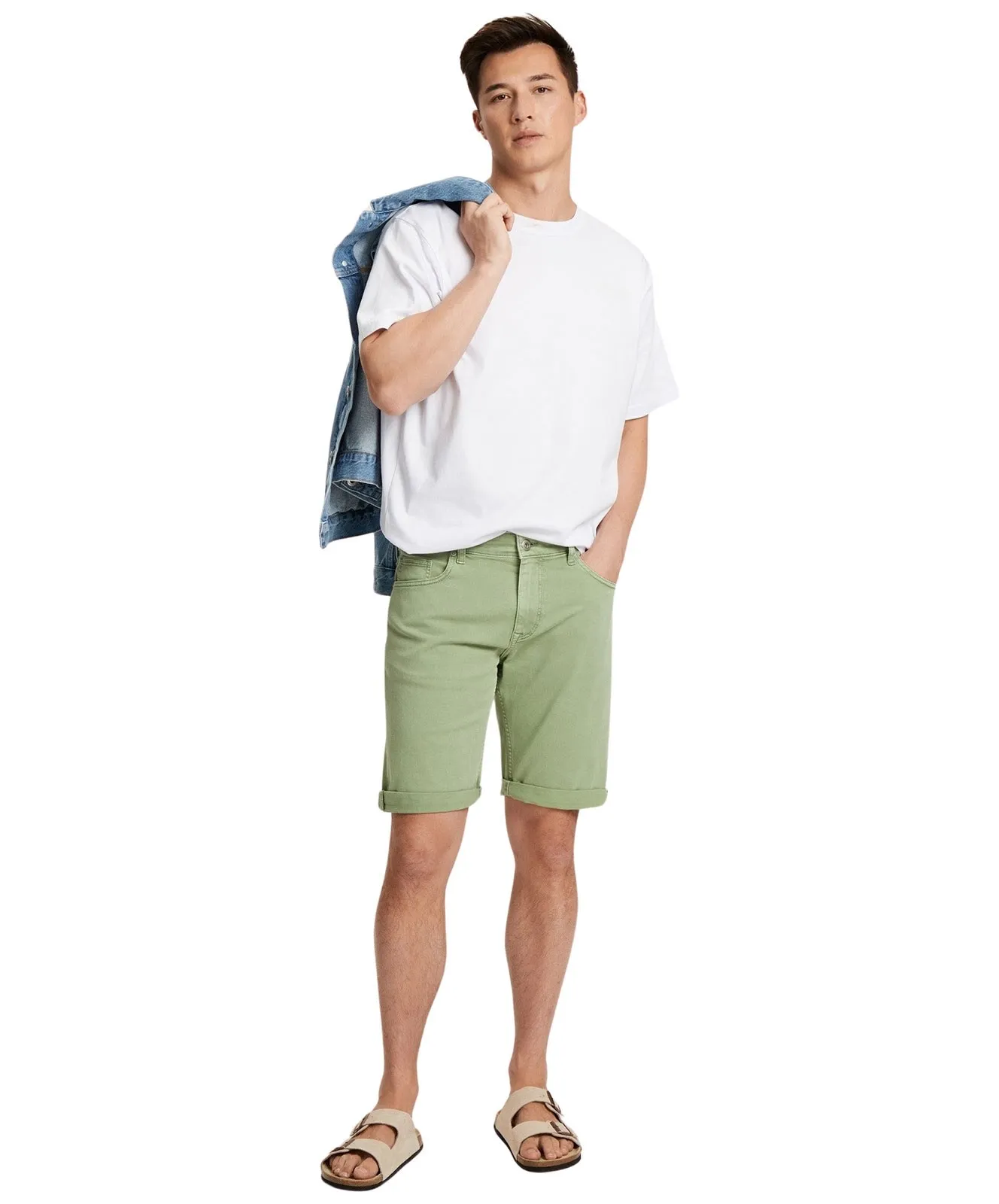 Herren Jeans Leom von Cross in Mint
