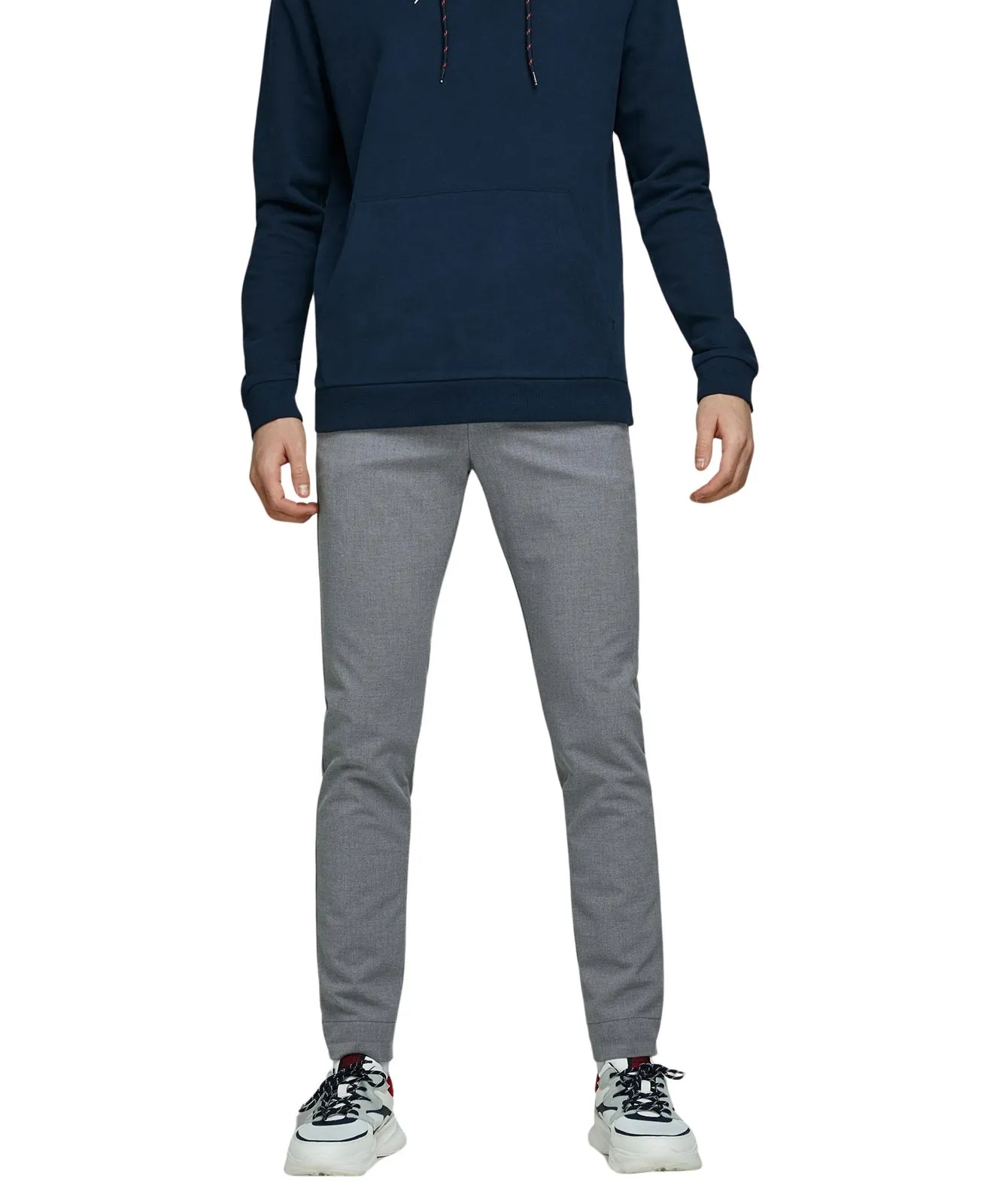 Herren Hose Marco Connor von Jack & Jones in Grey Melange