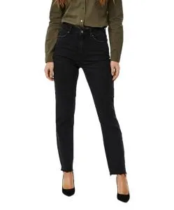Vero Moda Jeans Mom Brenda in Schwarz mit Bio-Baumwolle