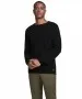 Herren Pullover Hill Knit Crew Neck von Jack & Jones in Black