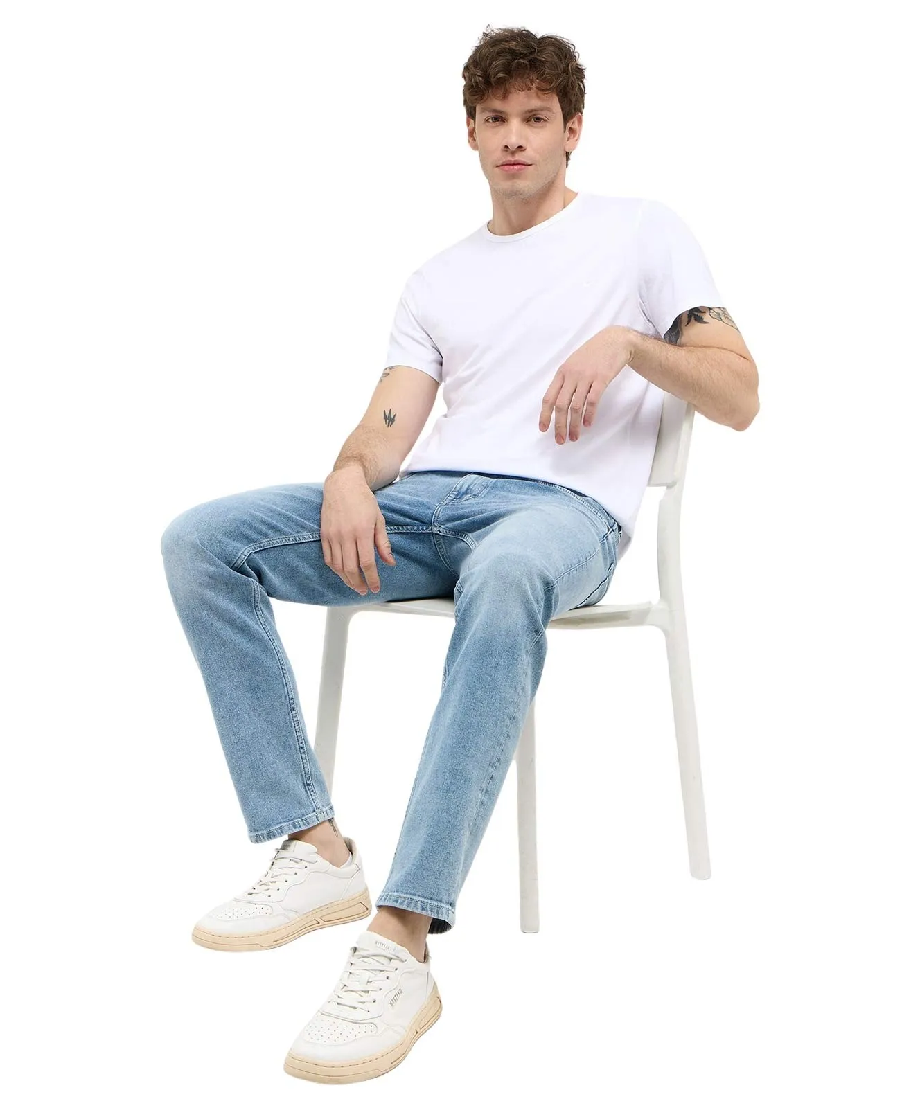 Herren Shirt Allen 2-Pack von Mustang in General White