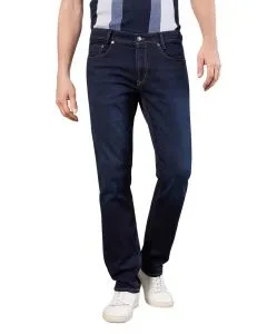MAC Jog'n Jeans aus Sweat Denim in Dark Blue Used