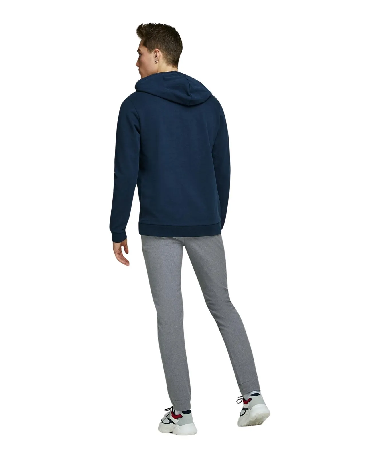 Herren Hose Marco Connor von Jack & Jones in Grey Melange
