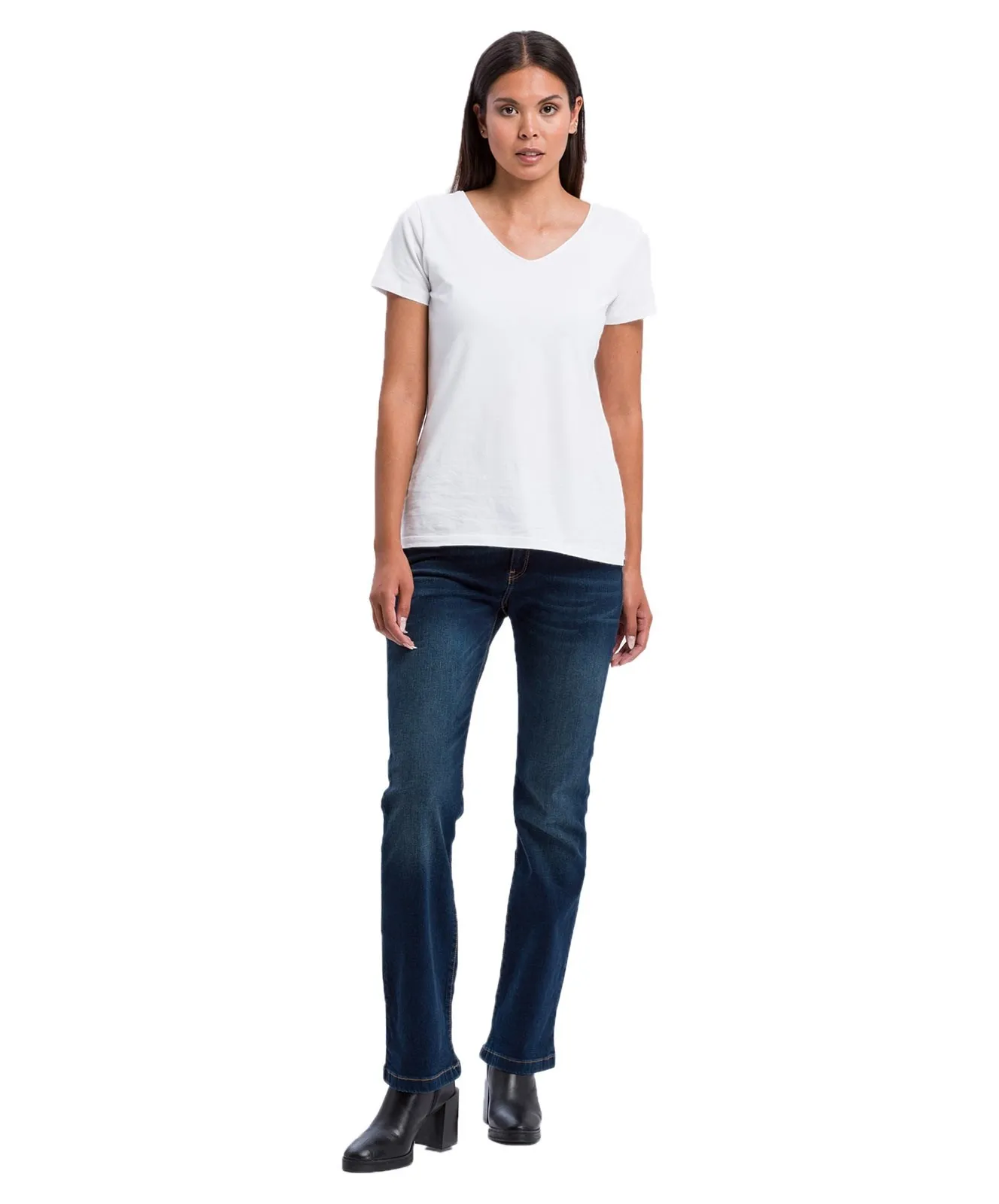 Damen Jeans Lauren von Cross in Deep Blue