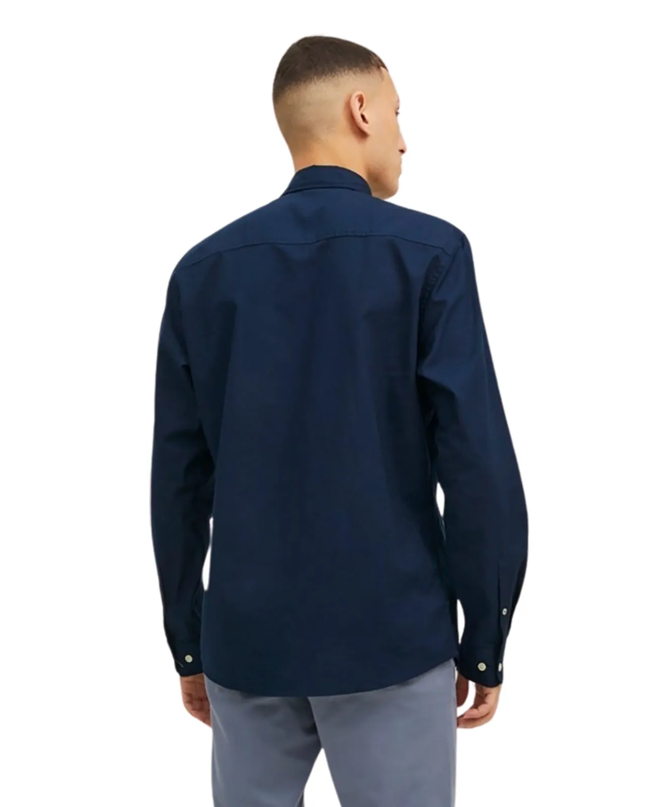 Herren Hemd Oxford von Jack & Jones in Navy Blazer