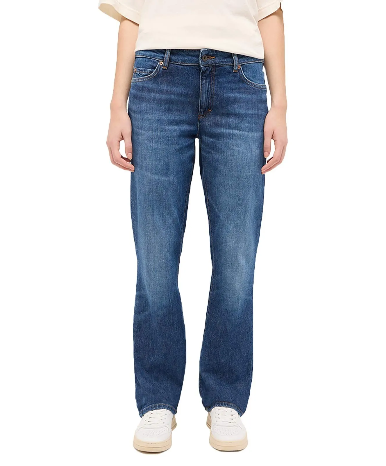 Damen Jeans Crosby Relaxed Straight von Mustang in Denim blue