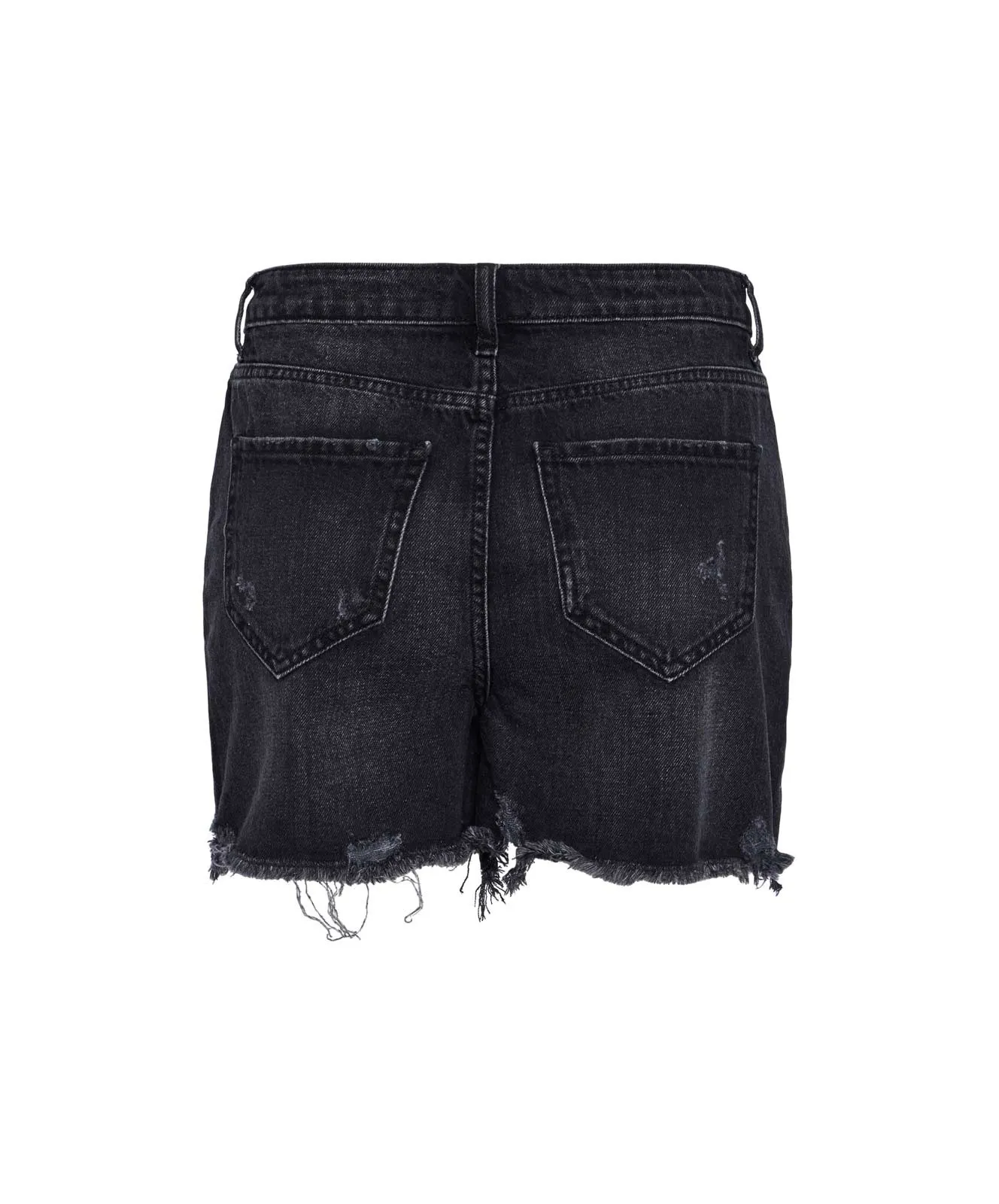 Damen Jeans Sommer Shorts von Pieces in Black
