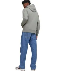 Jack & Jones Kapuzenpullover in Grau aus Bio-Baumwolle