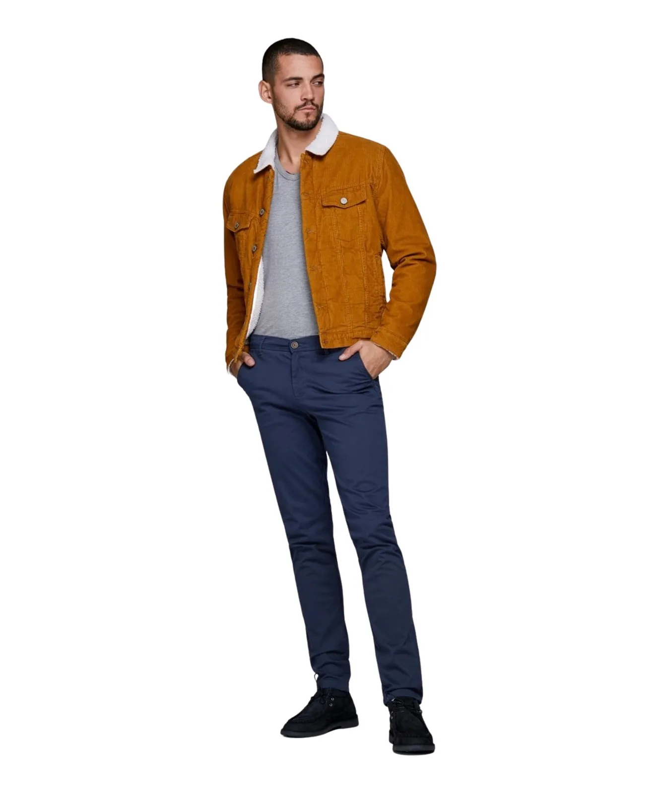 Herren Hose Marco Bowie von Jack & Jones in Navy Blazer