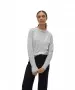 Damen Pullover Filuca von Vero Moda in Light Grey Melange