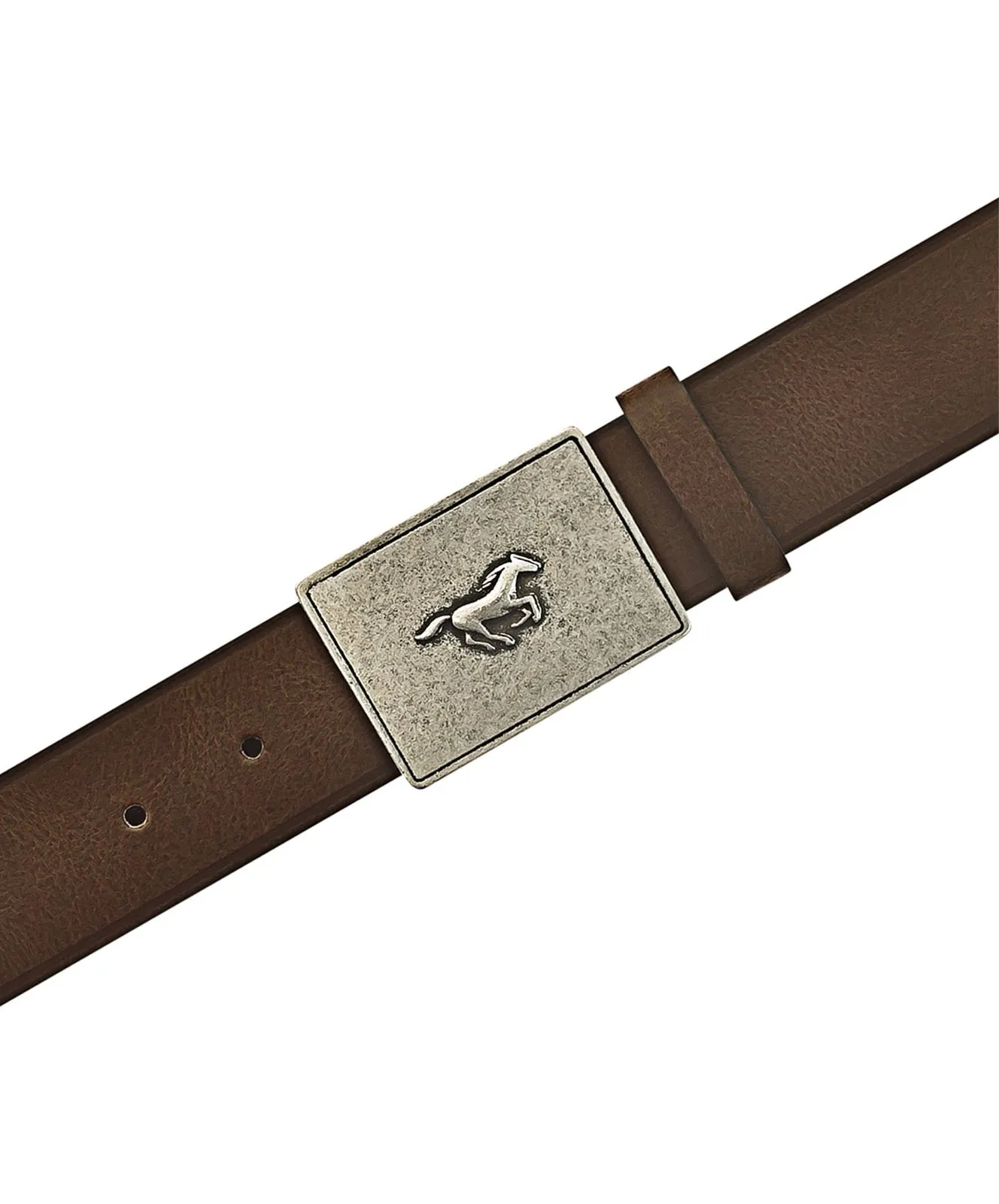 Herren Gürtel 40 mm Ledergürtel mit Schließe von Mustang in Baileys