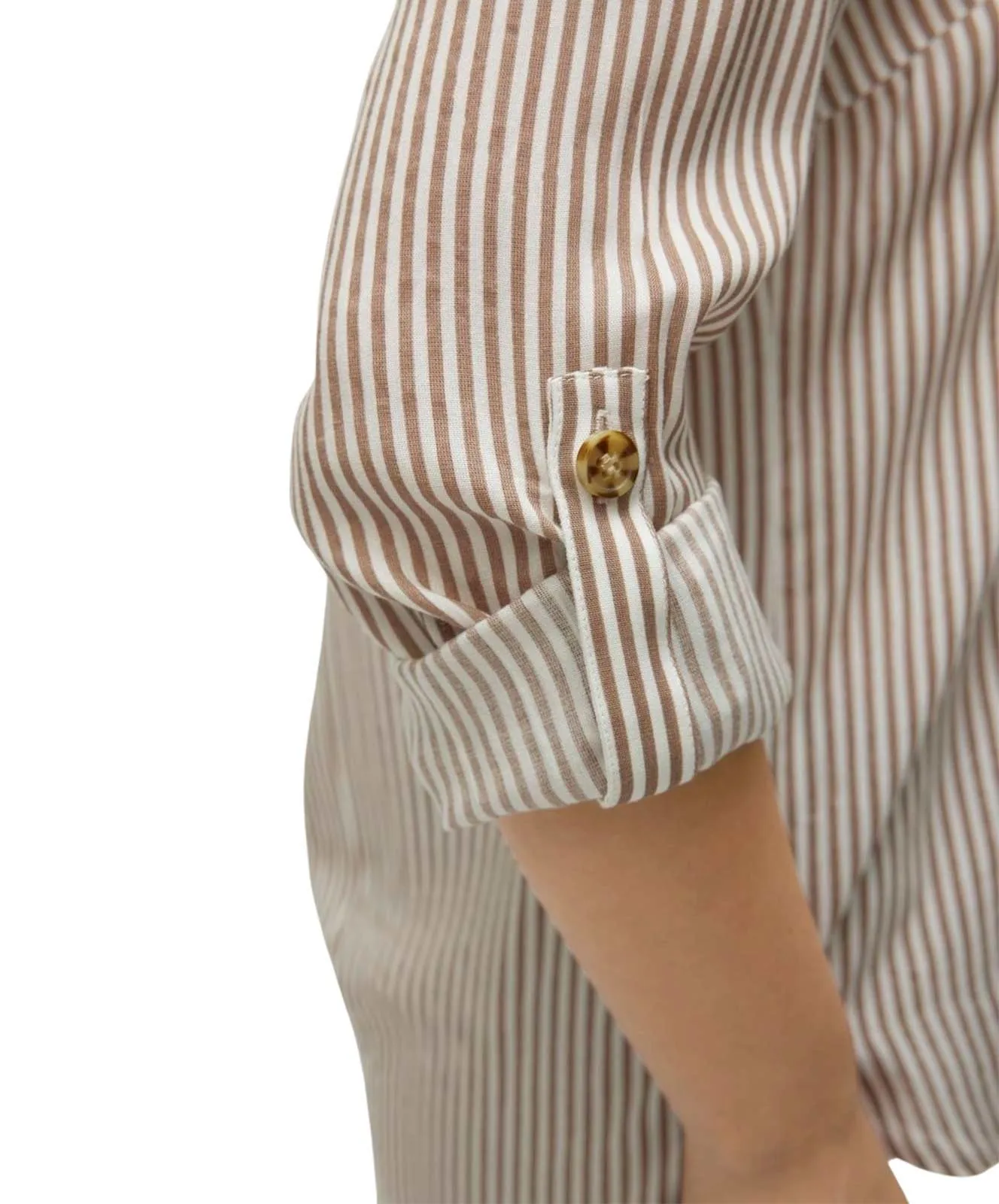 Damen Bluse Bumby von Vero Moda in Brown Lentil Snow White