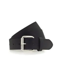 Mustang Ledergürtel 4cm breit mit Dornschließe in Schwarz
