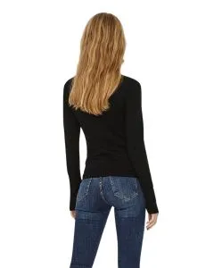 Vero Moda Damen Pullover mit Rollkragen Glory in Schwarz