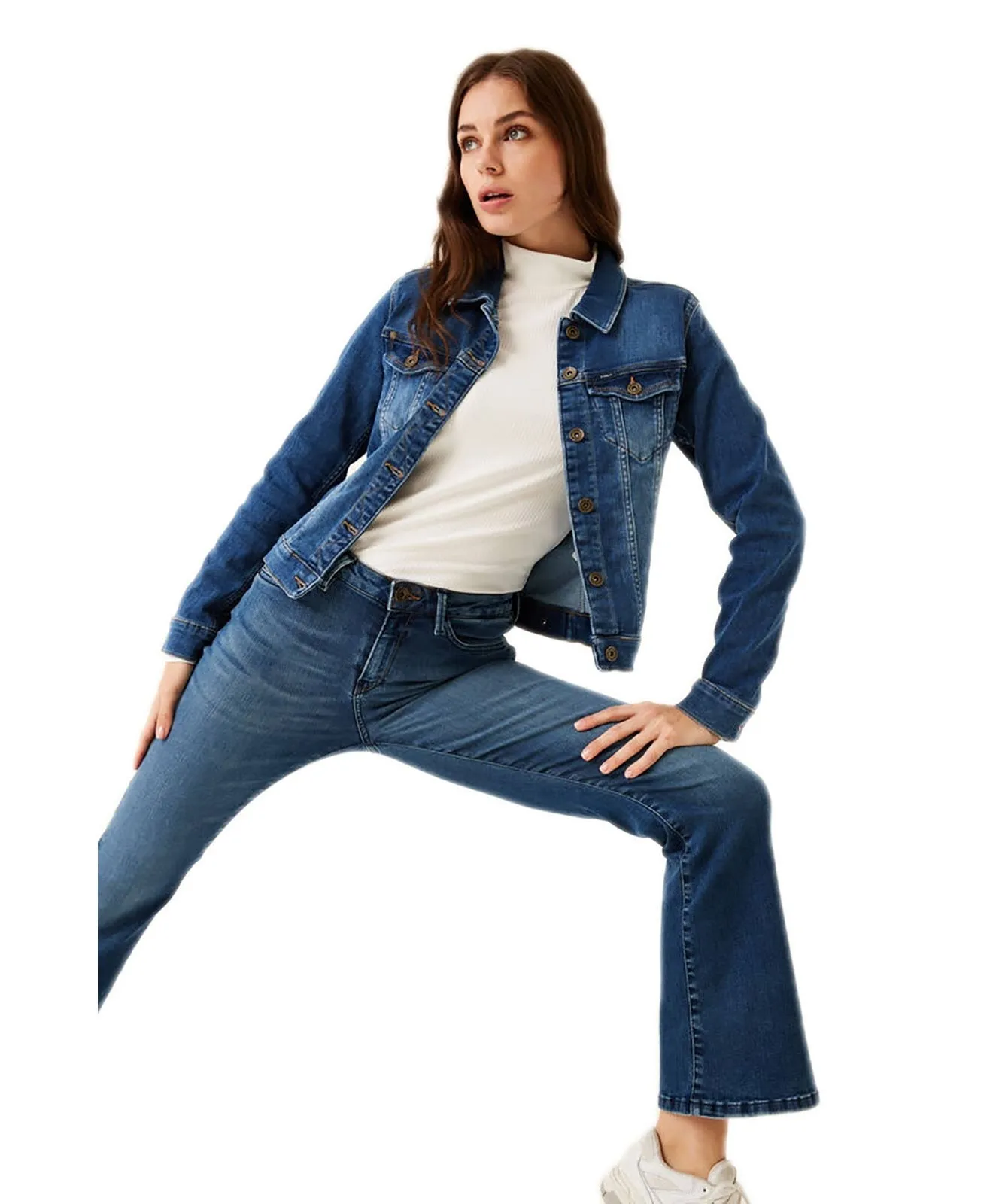 Damen Jeans Celia 245 von Garcia in Dark Used