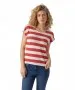 Damen Shirt Wide Stripe von Vero Moda in Goji Berry