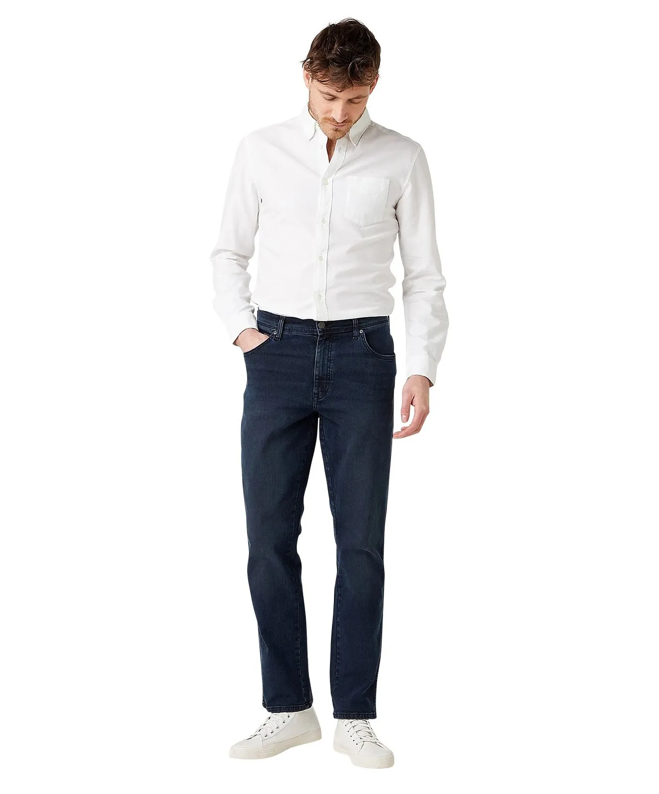 Herren Jeans Texas Slim von Wrangler in Bruised River