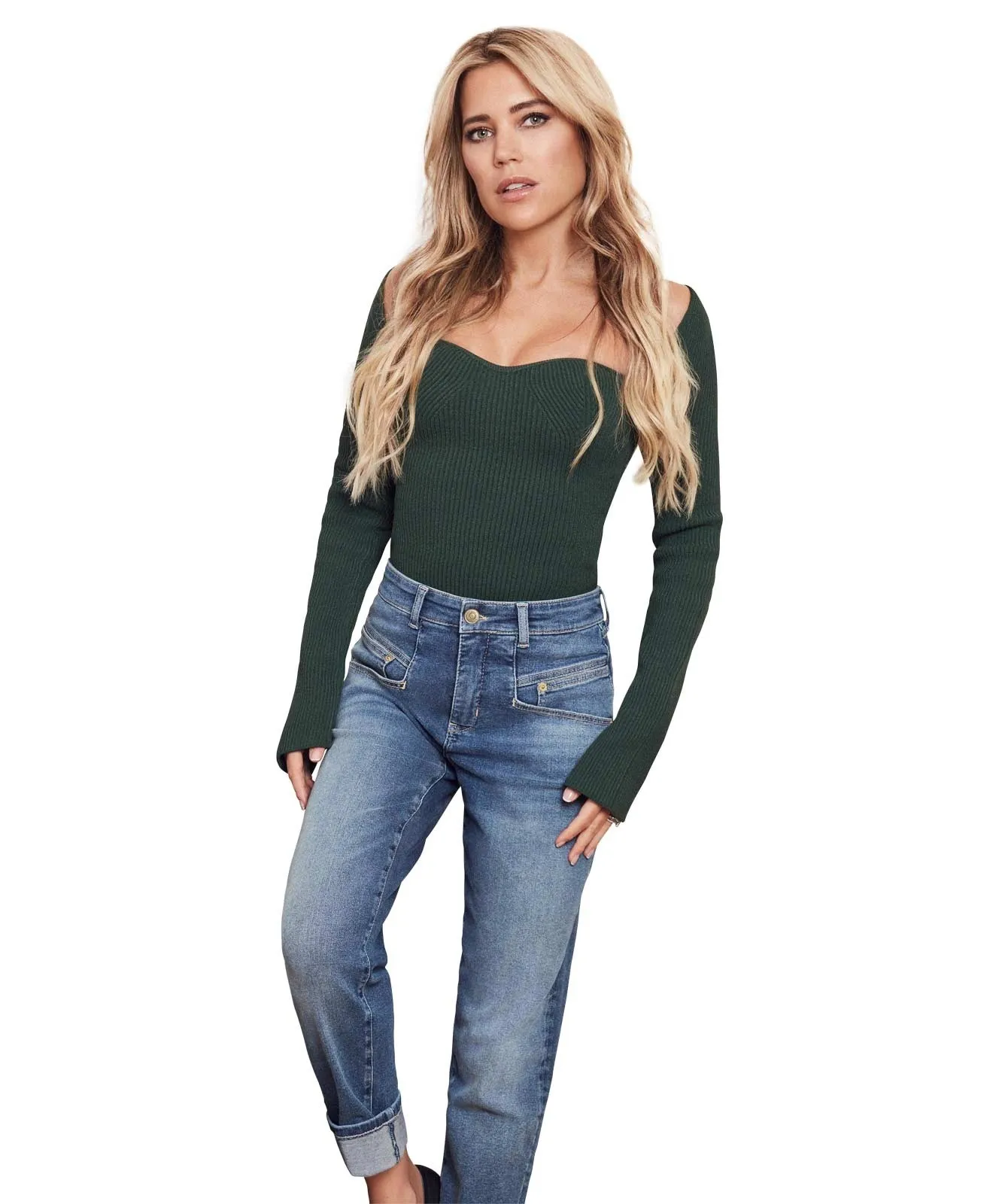 Damen Jeans Rich Carrot von MAC in Blue Authentic Used Wash