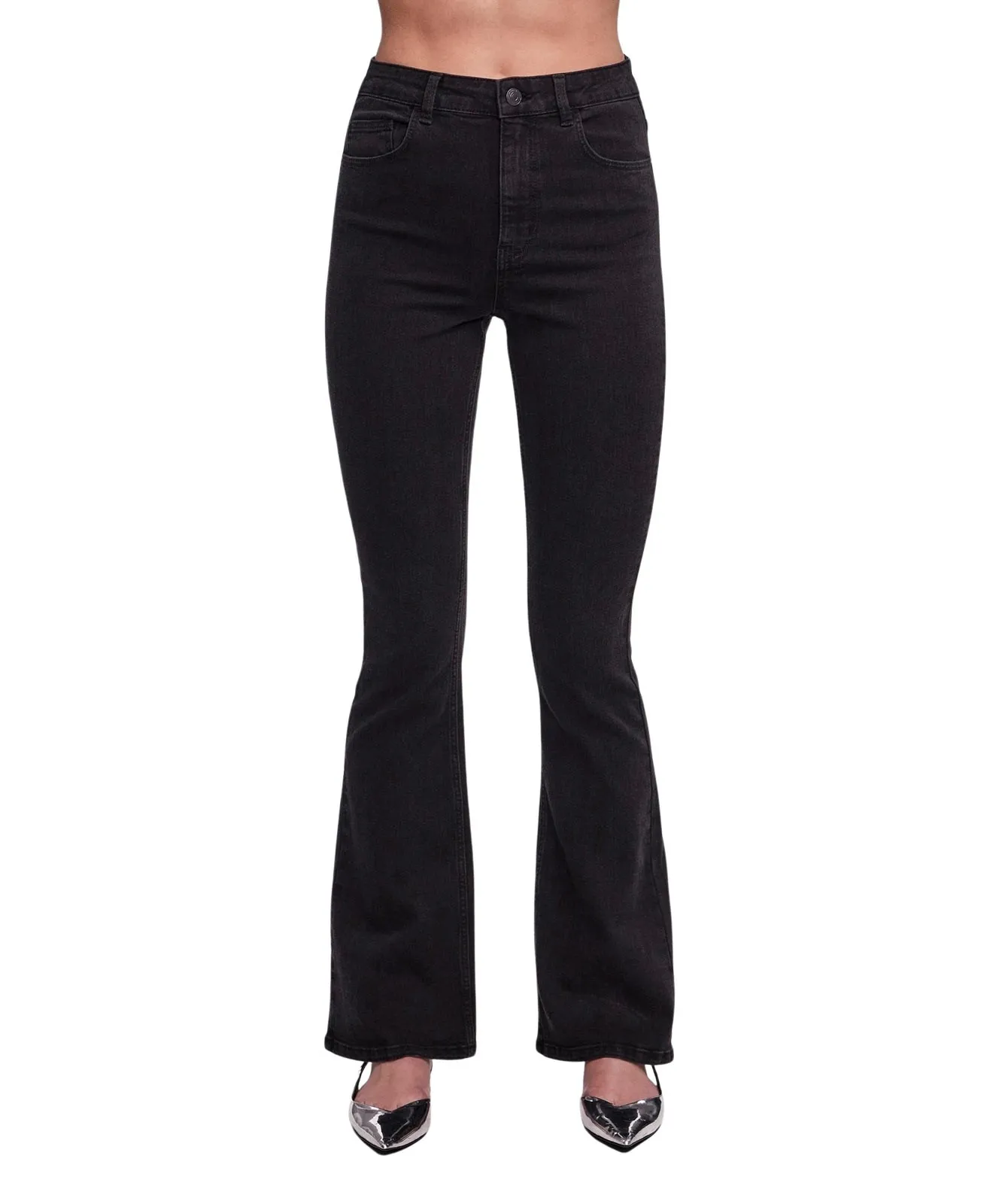 Damen Jeans Peggy von Pieces in Black