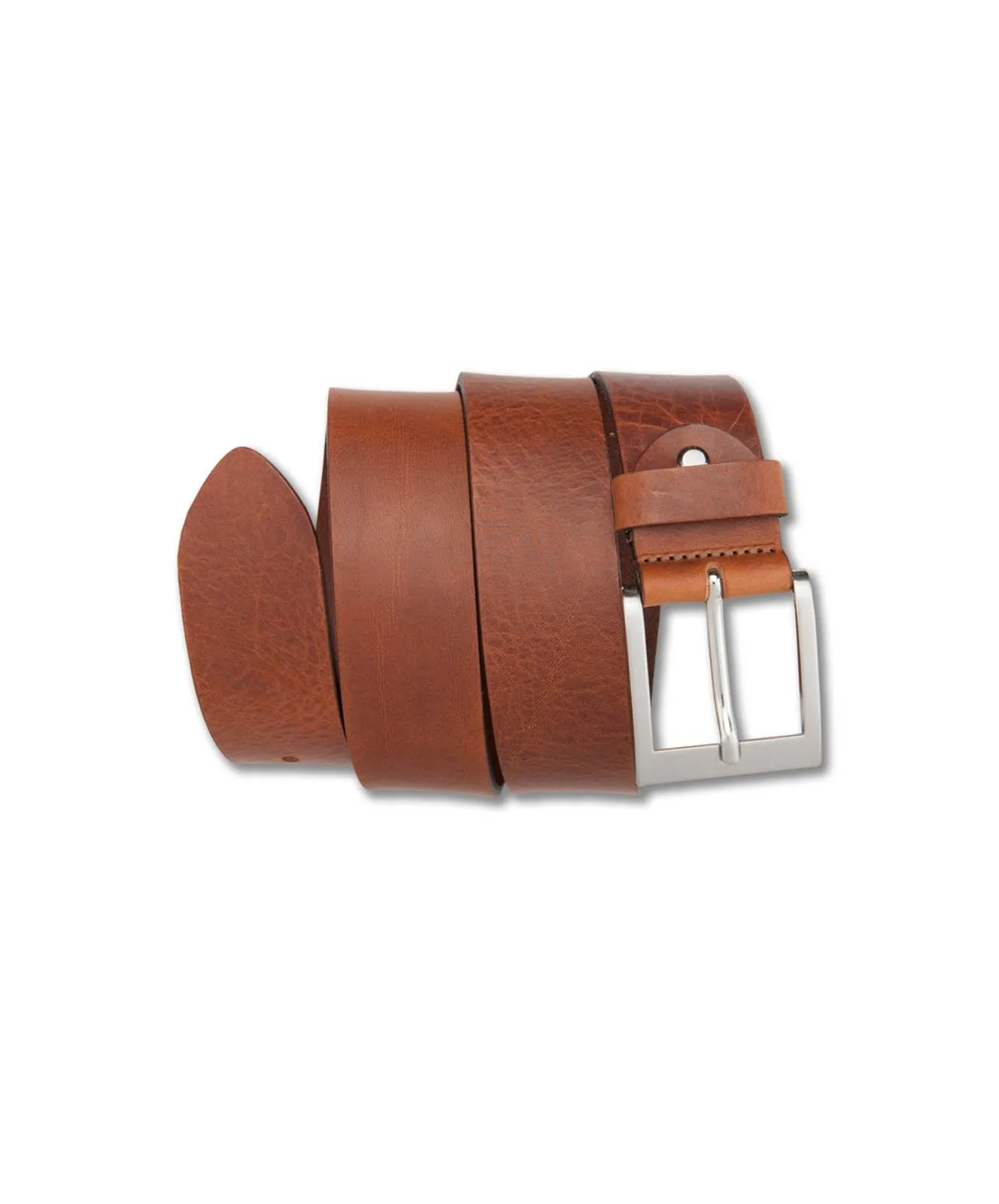 Herren Gürtel 401410 - 4cm Walkledergürtel von Bernd Götz in Cognac