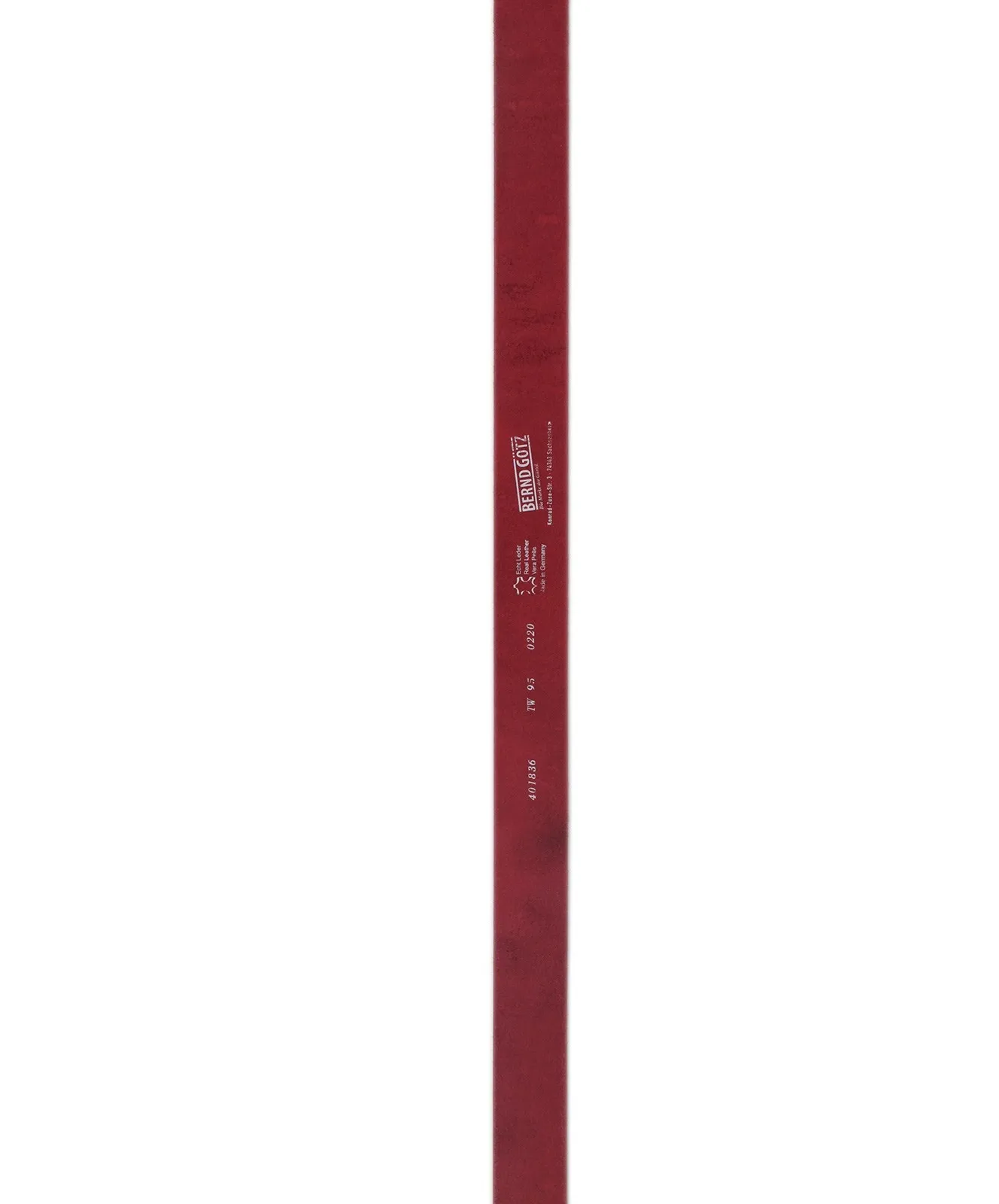 Damen Gürtel 4cm Softledergürtel  von Bernd Götz in Rot