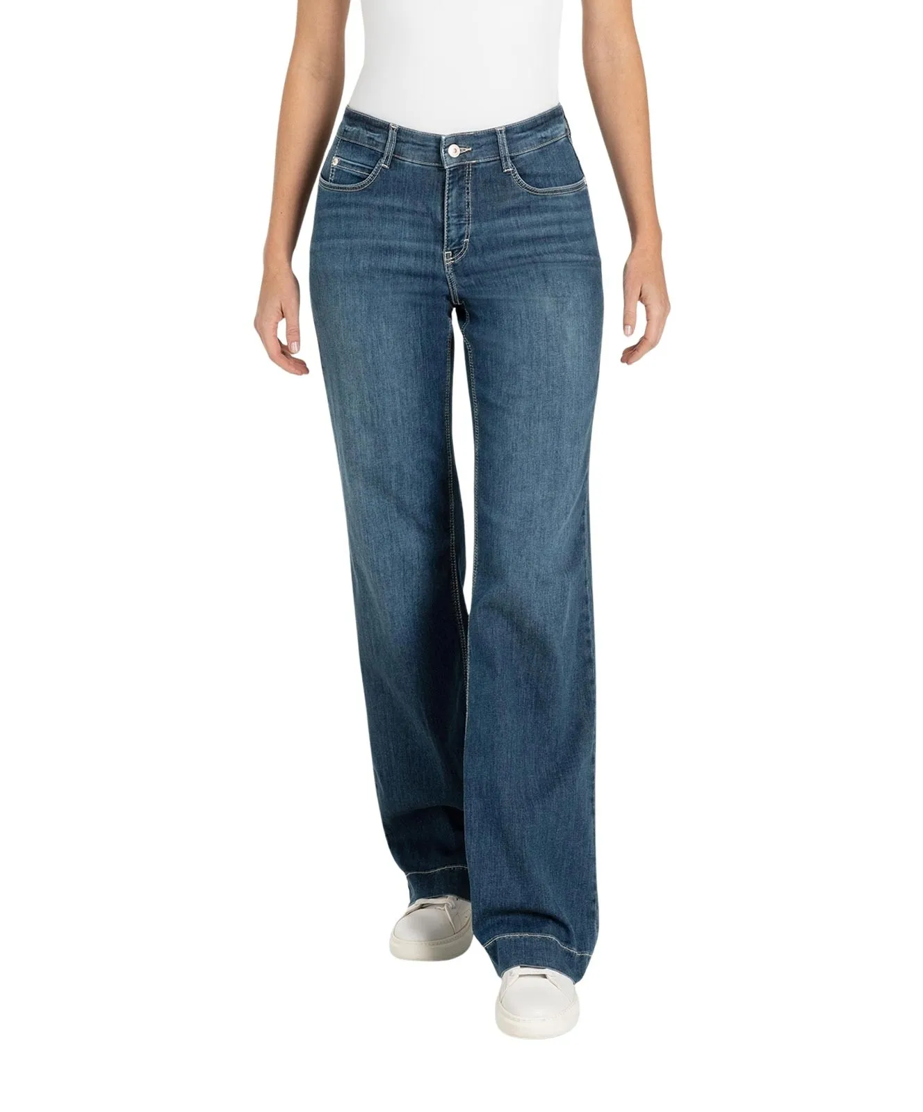 Damen Jeans Dream Wide von MAC in Authentic Dark Blue