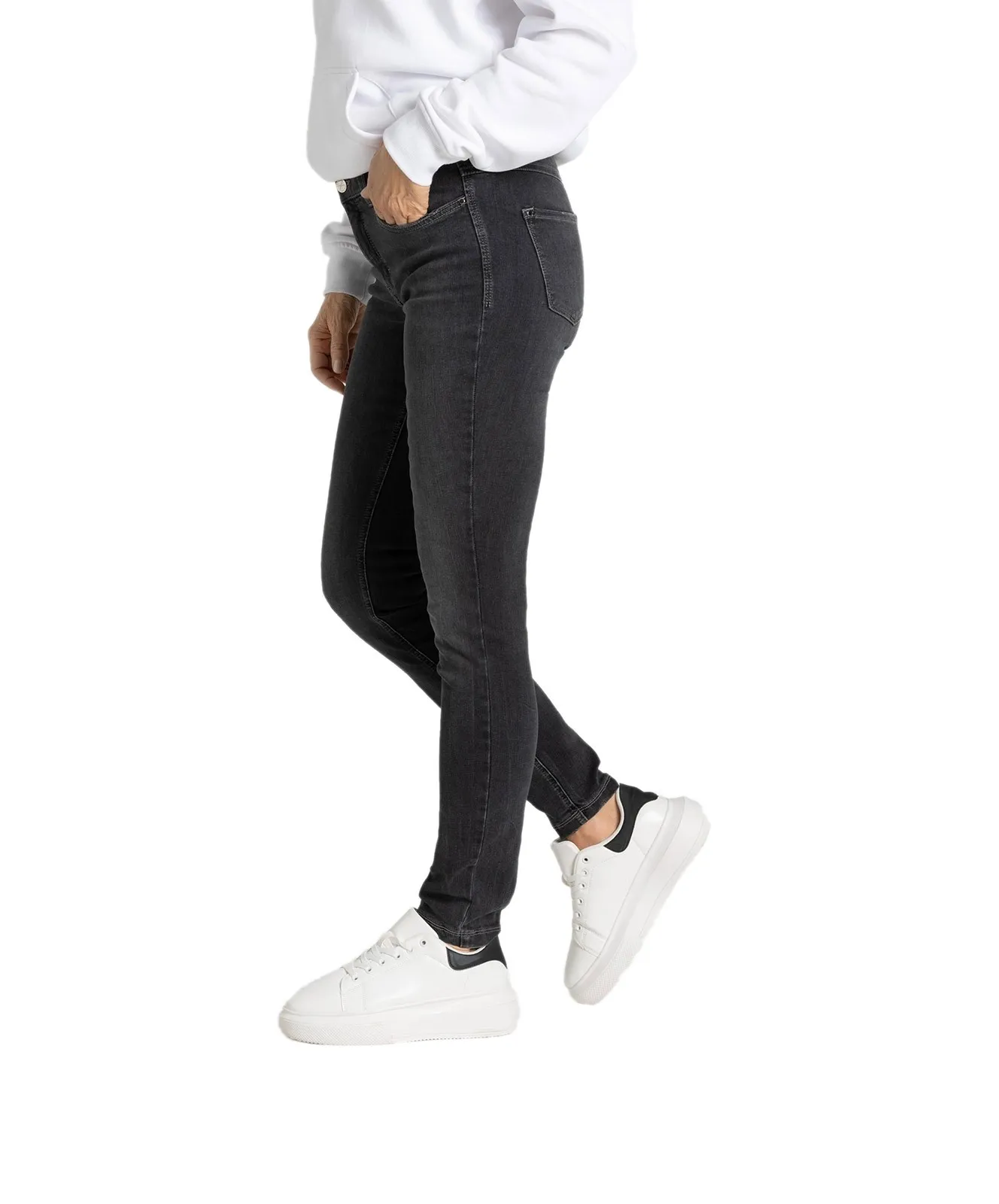 Damen Jeans Dream Skinny Authentic von MAC in Ash Net Wash