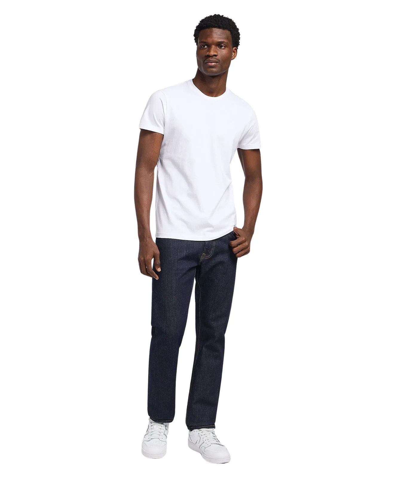 Herren Shirt Twin Pack Crew von Lee in Black / White