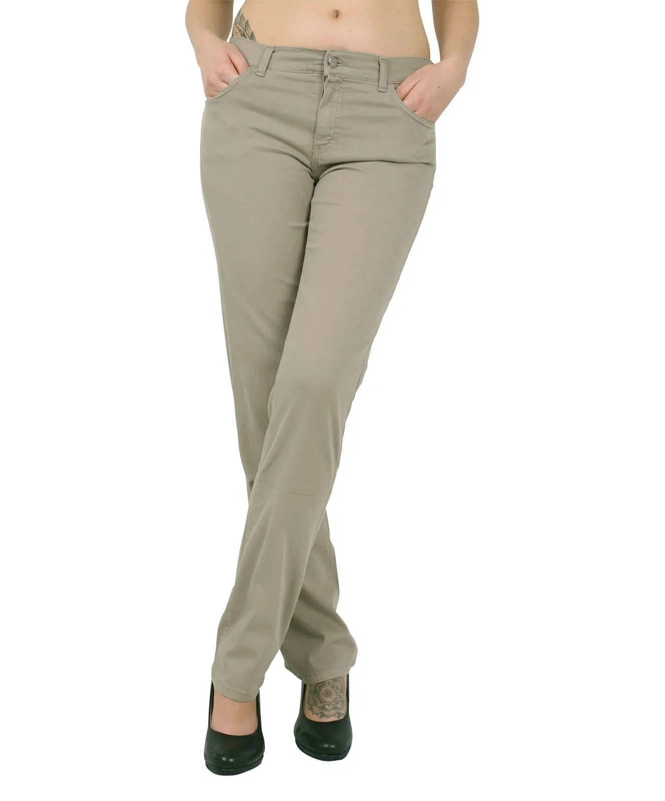 Angels Dolly Jeans Comfortable Fit in Dark Kitt