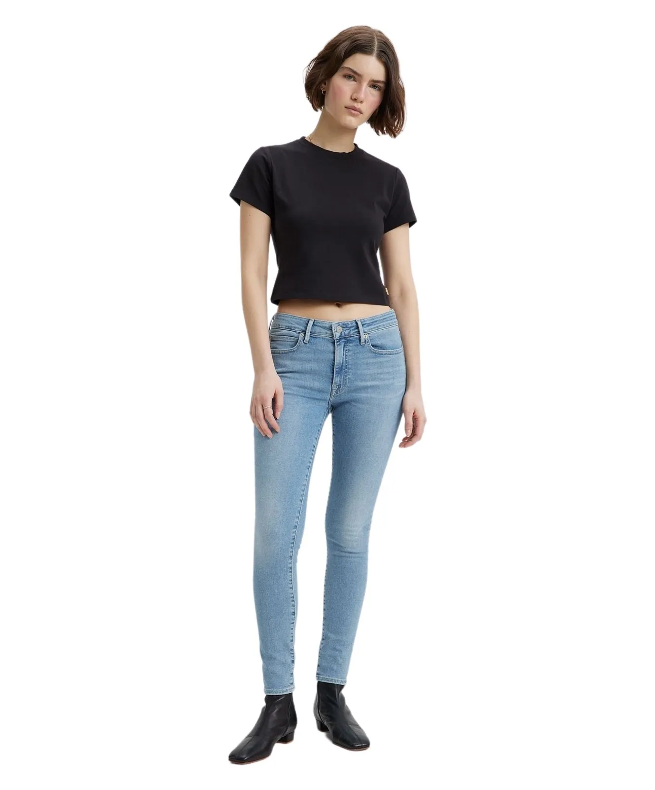 Damen Jeans 711 Skinny von Levis in Blue Wave Light