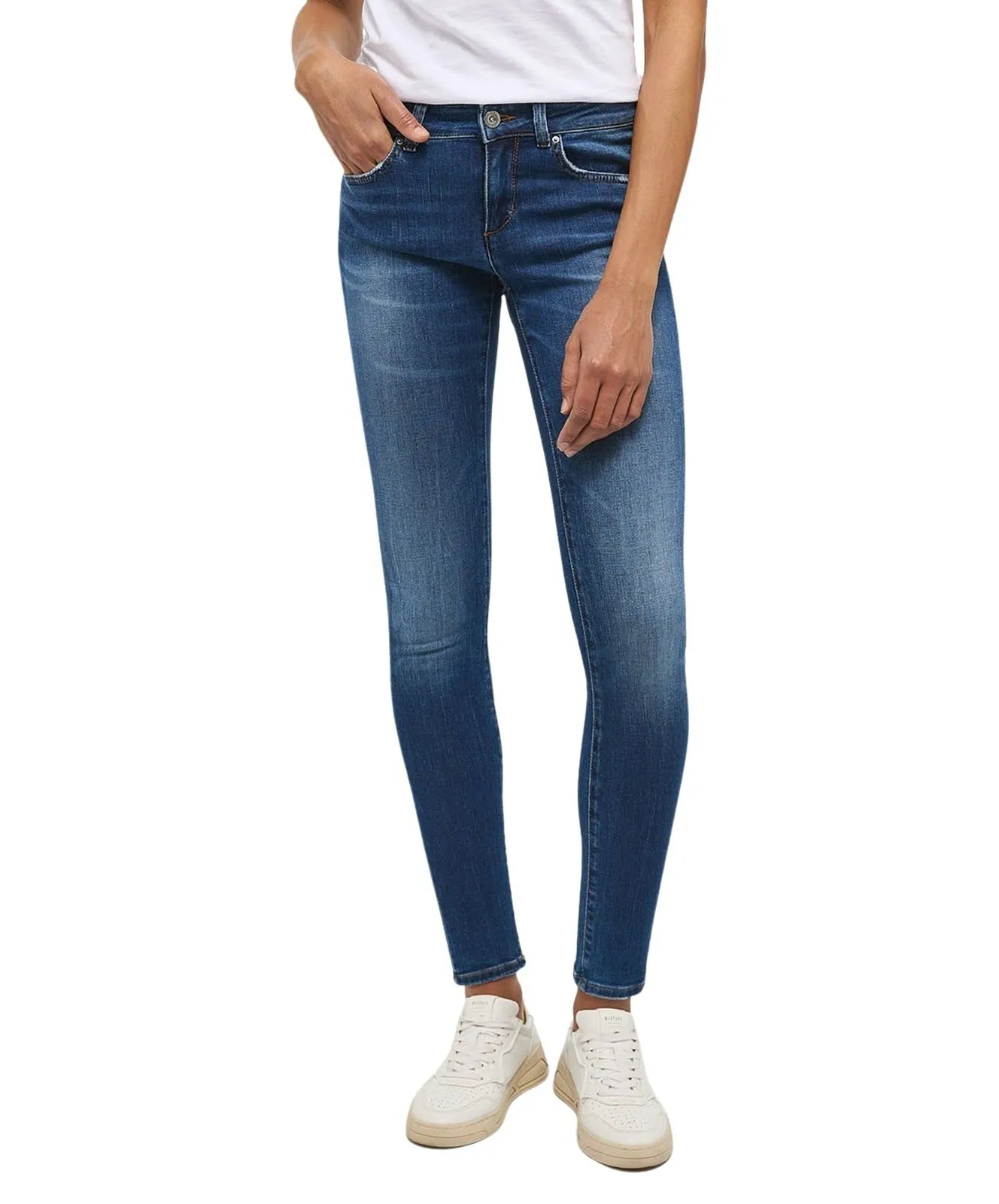 Damen Jeans Quincy Skinny von Mustang in Mittelblaue