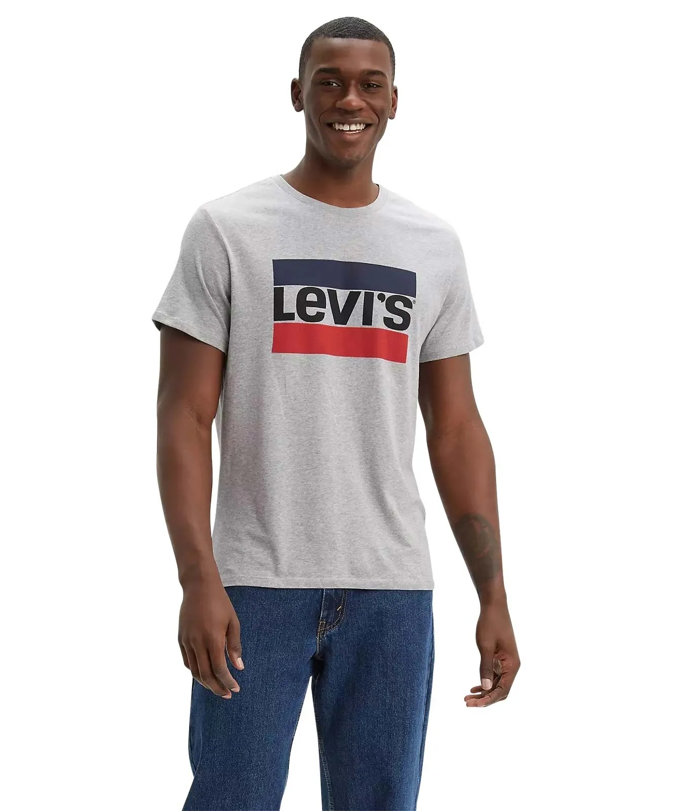 Herren Shirt Sportswear Logo Tee von Levis in Grey Heather