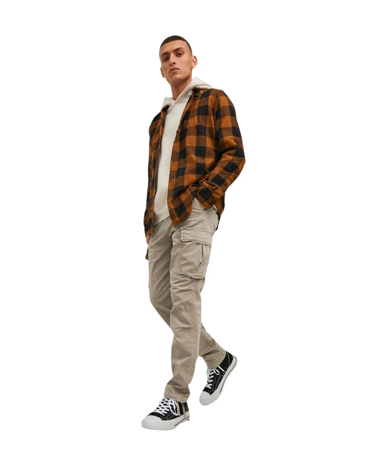 Herren Hose Stace Trucker von Jack & Jones in Dune