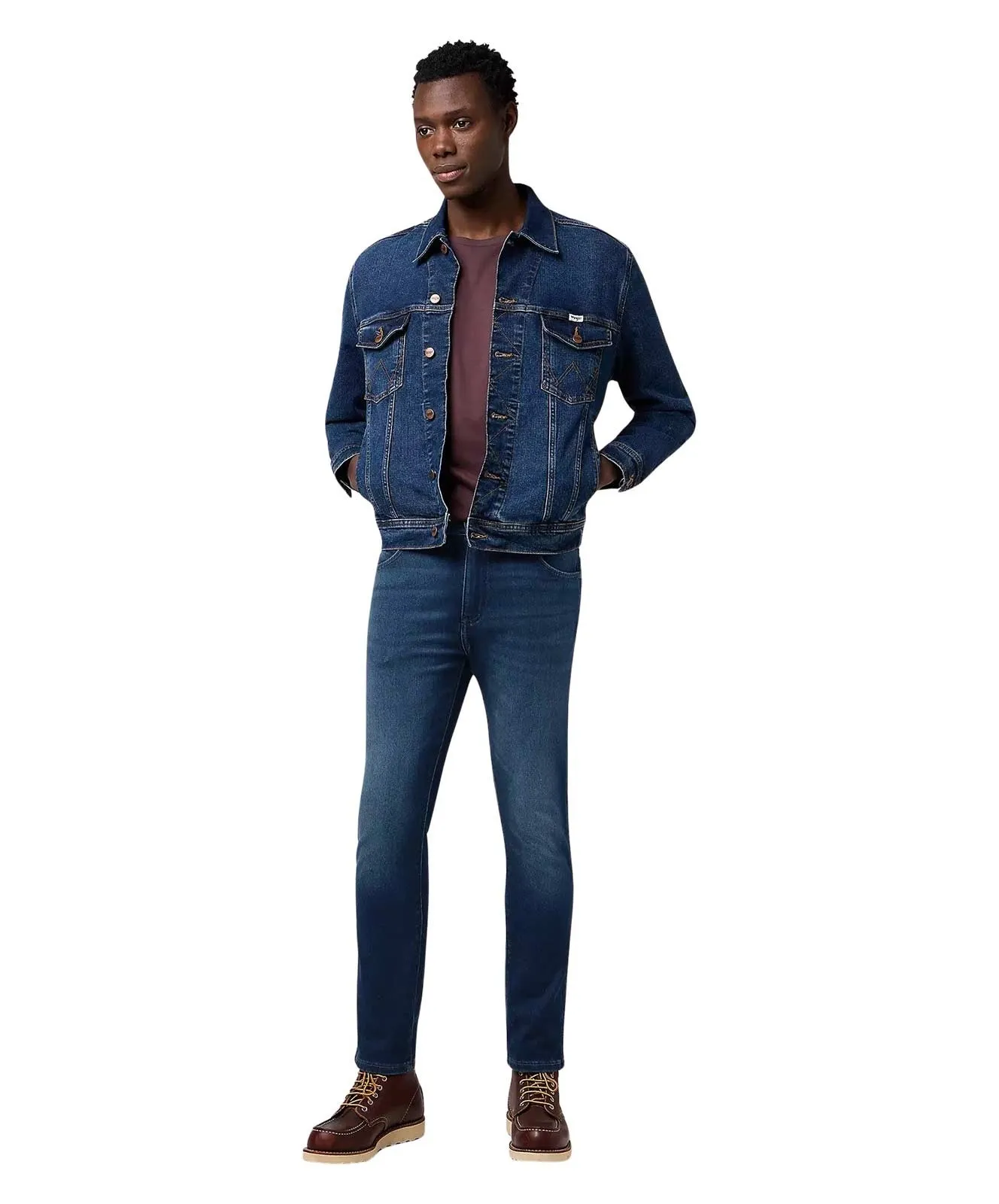 Herren Jeans Larsten von Wrangler in Fog