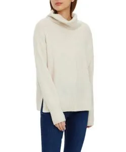 Vero Moda Strickpullover Doffy mit Rollkragen in Beige