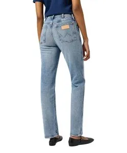Wrangler Straight Jeans Sunset in Frosty Silver
