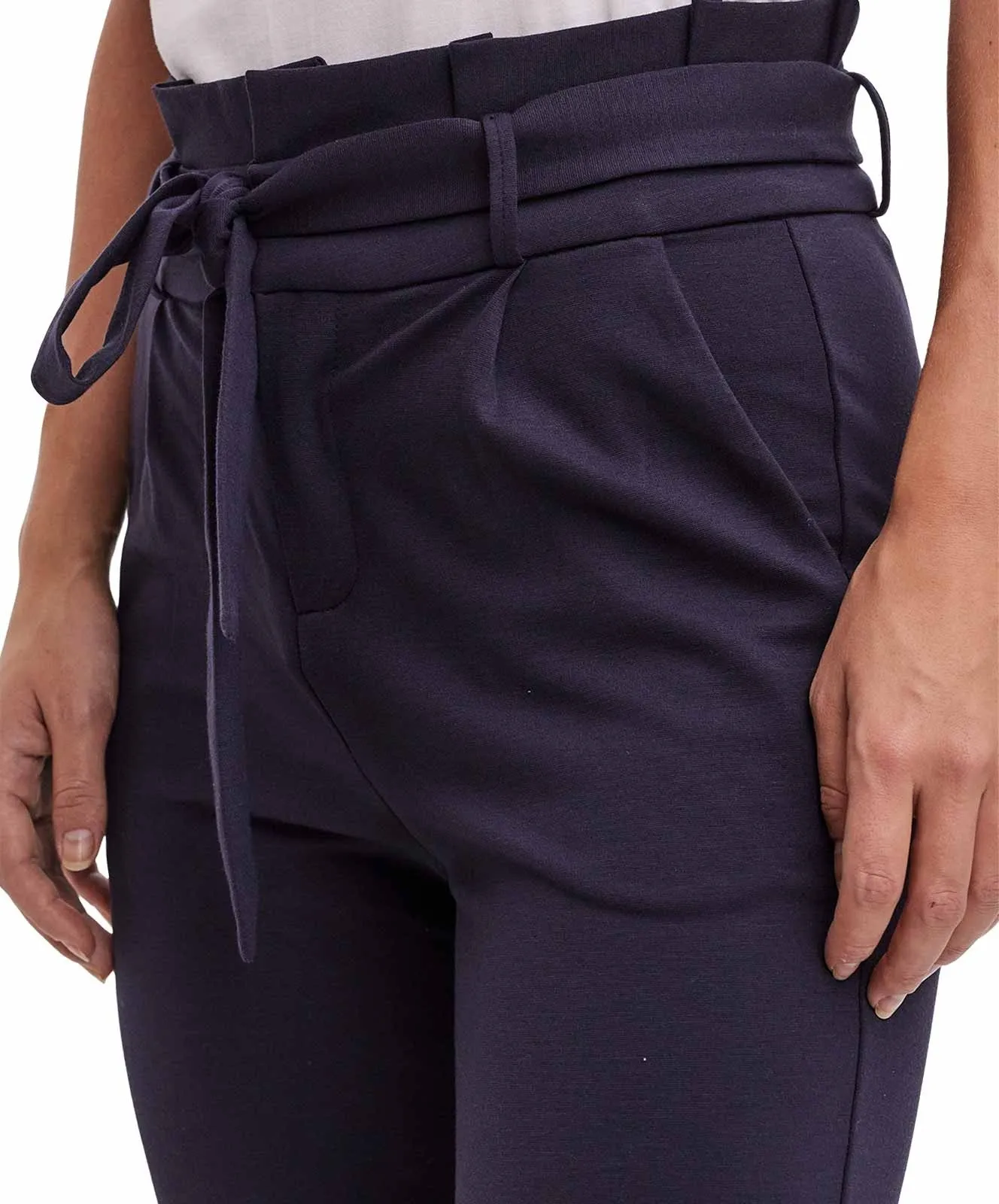 Damen Hose Eva Paperbag von Vero Moda in Night Sky