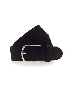 Mustang Gürtel aus Velourleder in Schwarz