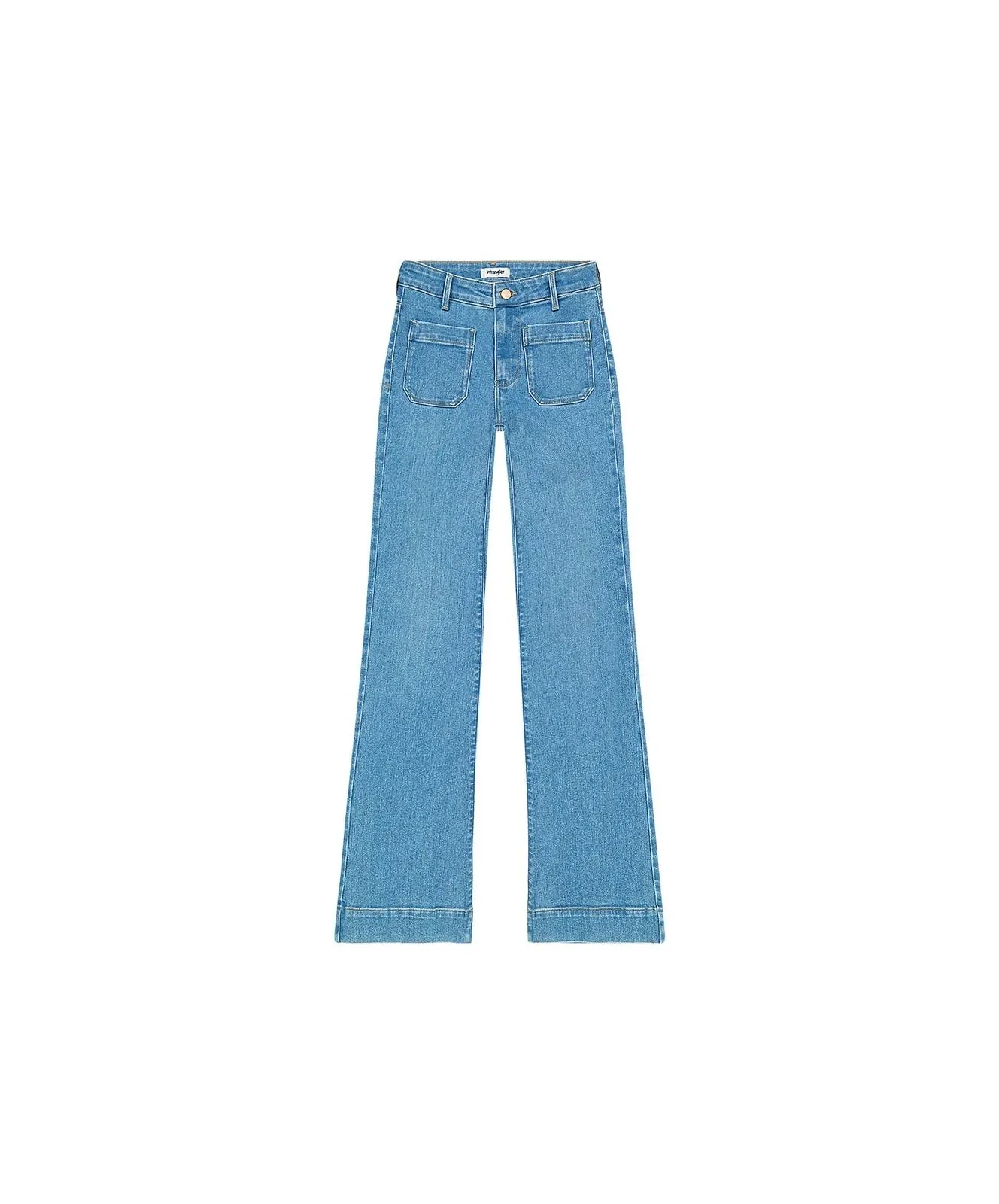 Damen Jeans Flare von Wrangler in Velvet Sky