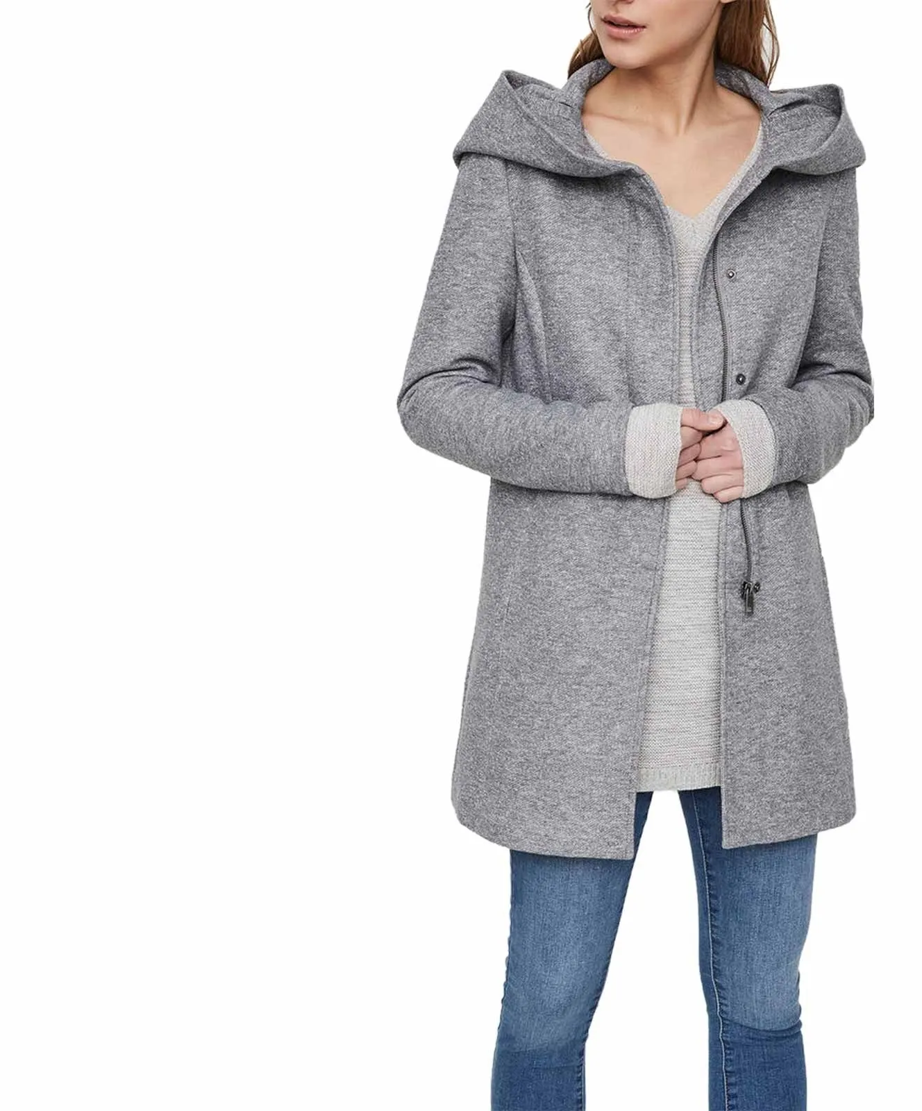 Damen Jacke Dona von Vero Moda in Light Grey Melange