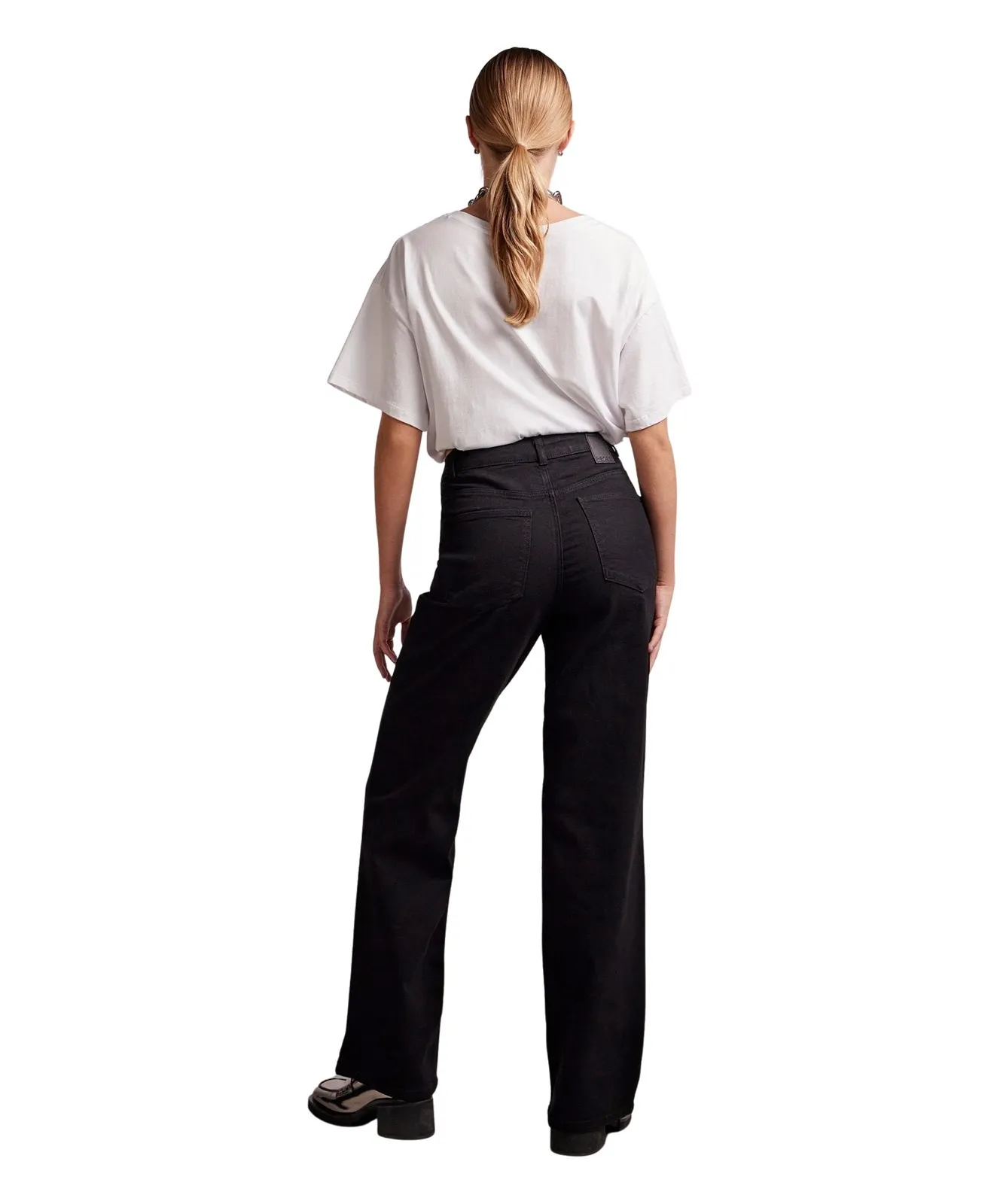 Damen Jeans Peggy von Pieces in Black