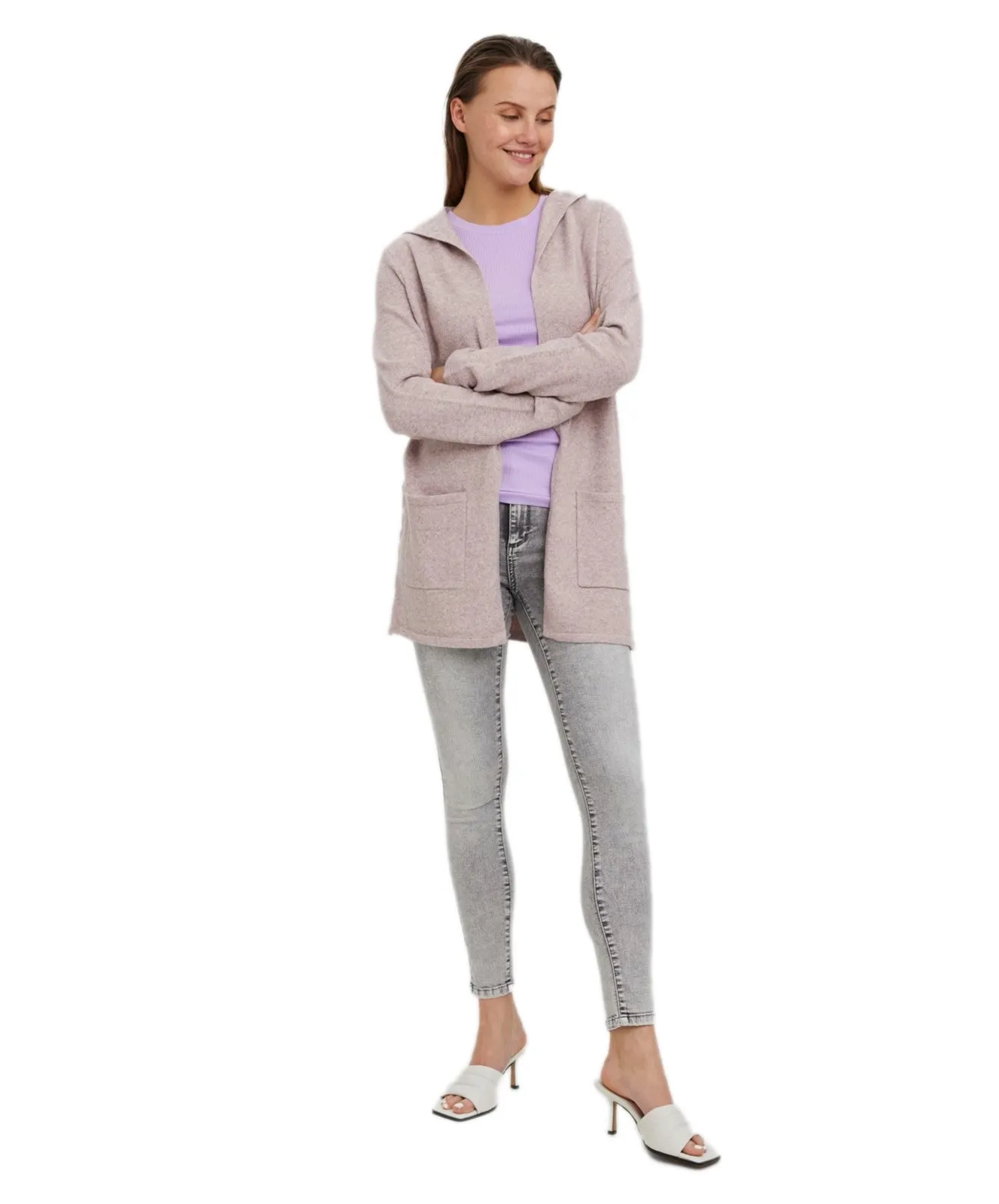 Damen Jacke Doffy von Vero Moda in Woodrose Melange