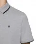 Herren Shirt Epaulos von Jack & Jones in Light Grey Melange