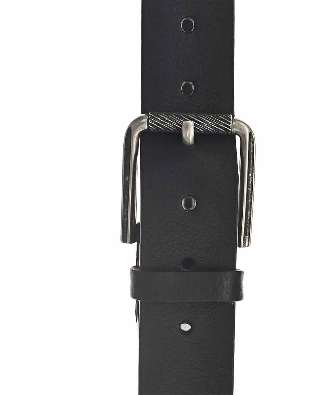 Herren Gürtel 4cm Vollrindledergürtel mit Schließe von Mustang in Schwarz