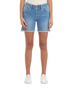 LTB Jeans Shorts Rosina in blau mit Doppelknopf-Verschluss
