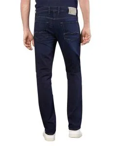 MAC Jog'n Jeans aus Sweat Denim in Dark Blue Used
