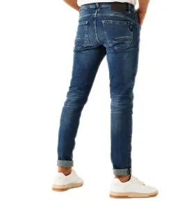 Garcia Herren Jeans Tapered Rocko 690 in Mittelblau