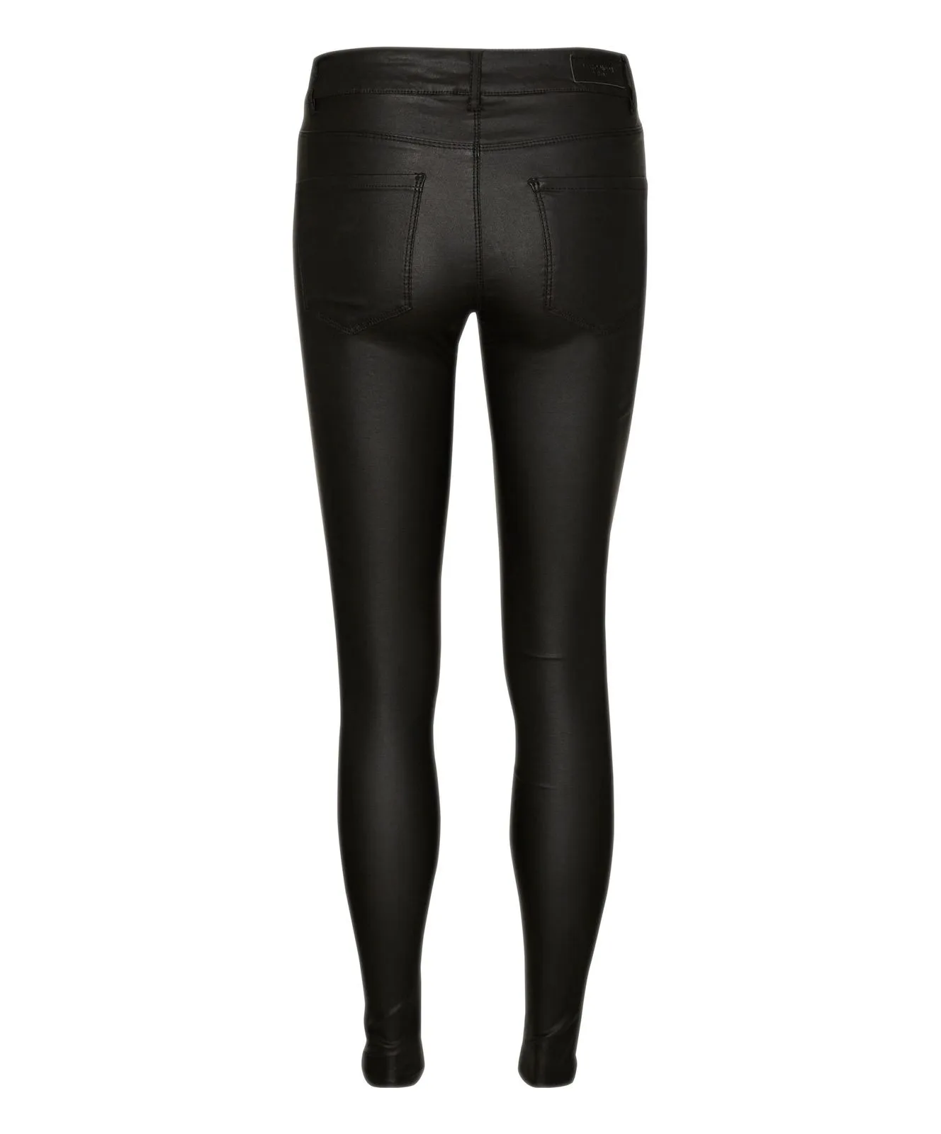 Vero Moda Coated Jeans Skinny Fit Seven in Schwarz